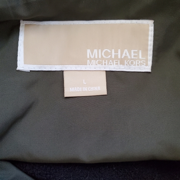 Michael Kors Anorak Rain Coat Women Large Trench Hood Utility‎ Gorpcore - Picture 4 of 16